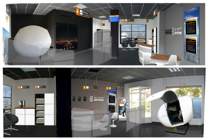El fabricante de simuladores Virtual Fly abre el primer establecimiento de su franquicia The Indoor Airline